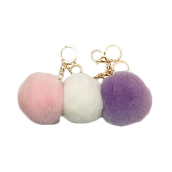 Fluffy Ball Keychain - 8cm