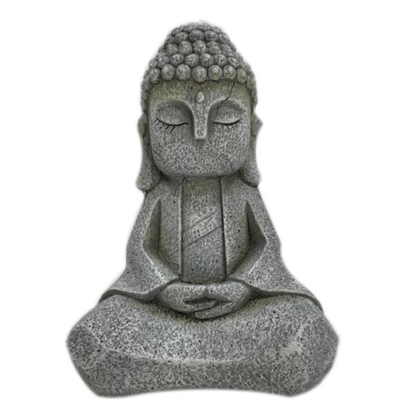 Resin Meditating Buddha - 23cm x 17.5cm x 32cm