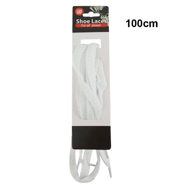 White Shoe Laces - 100cm