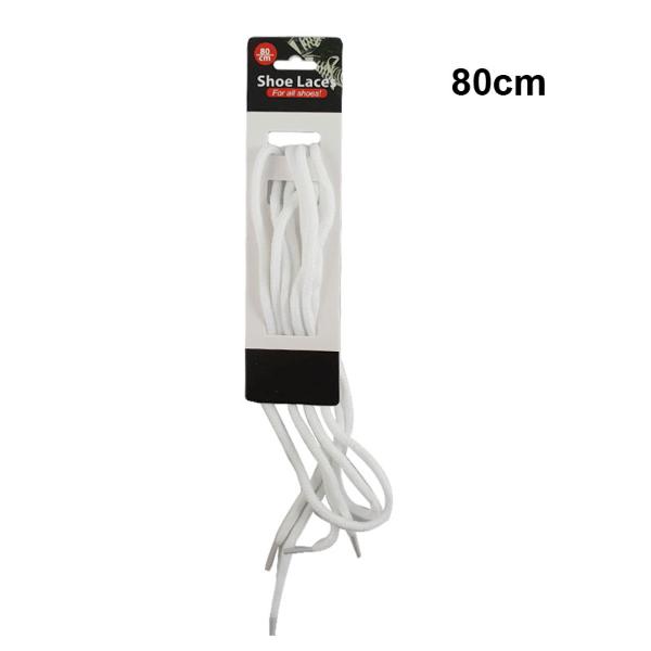 White Shoe Laces - 80cm