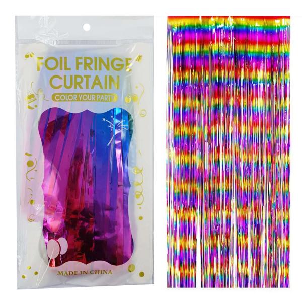 Rainbow Foil Fridge Curtain - 1cm x 200cm