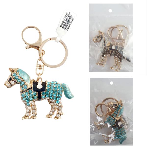 Pony Diamante Keyring