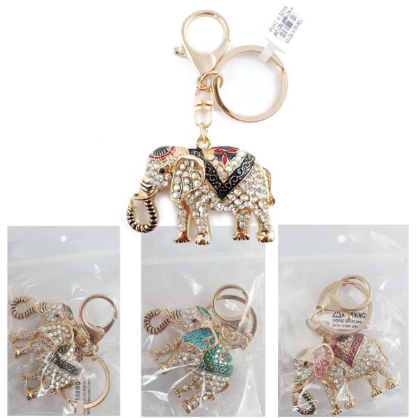 KEYRING DIAMANTE ELEPHANT