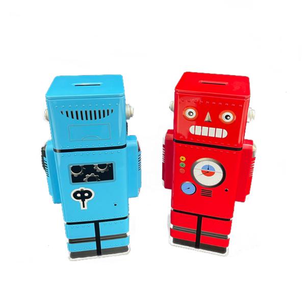 Metal Robot Money Bank - 8.8cm x 7.5cm x 4.3cm
