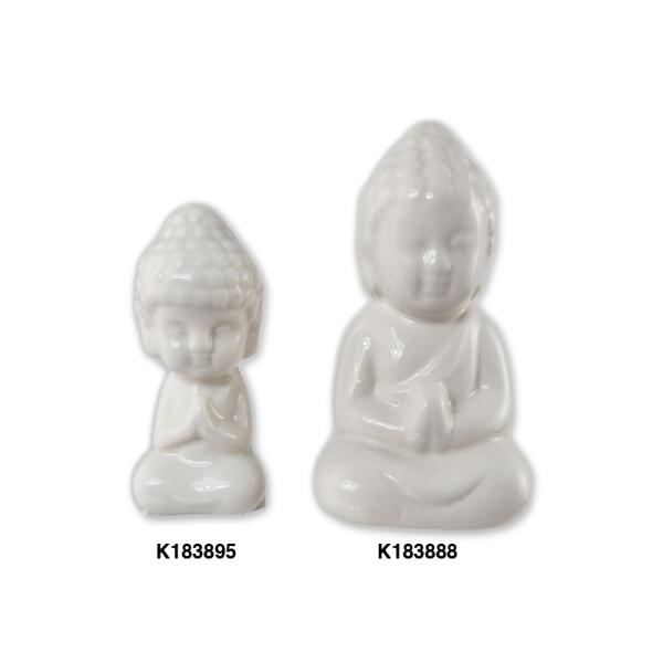 Ceramic Mini Buddha - 4.5cm x 9.5cm