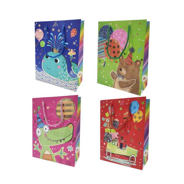 Glitter Animals Gift Bag - 18cm x 23.5cm x 8cm