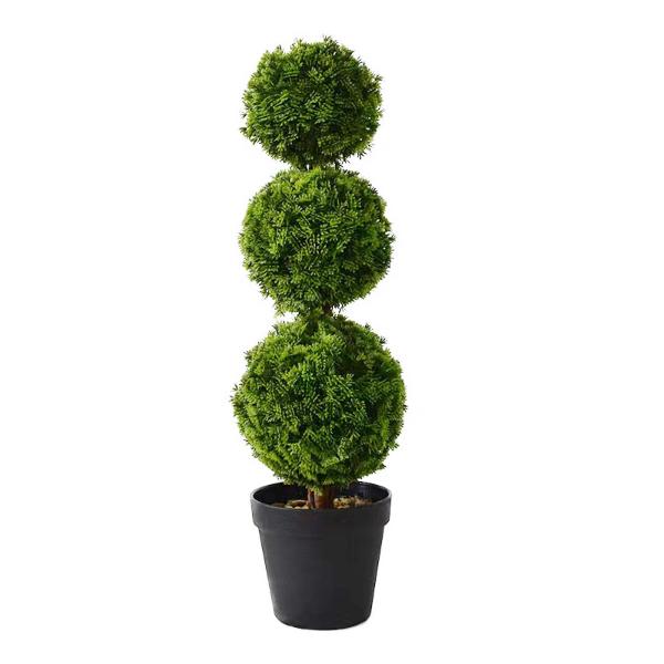 Artificial Cypress Ball Tree - 50cm