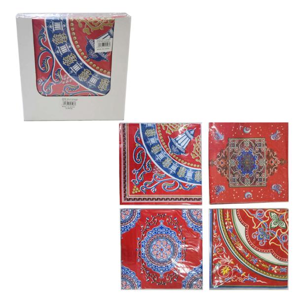 20 Pack Assorted Ramadan 2 Ply Napkin - 33cm x 33cm