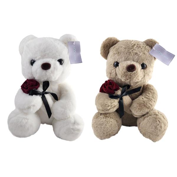 Plush Toy Bear With rose - 30cm