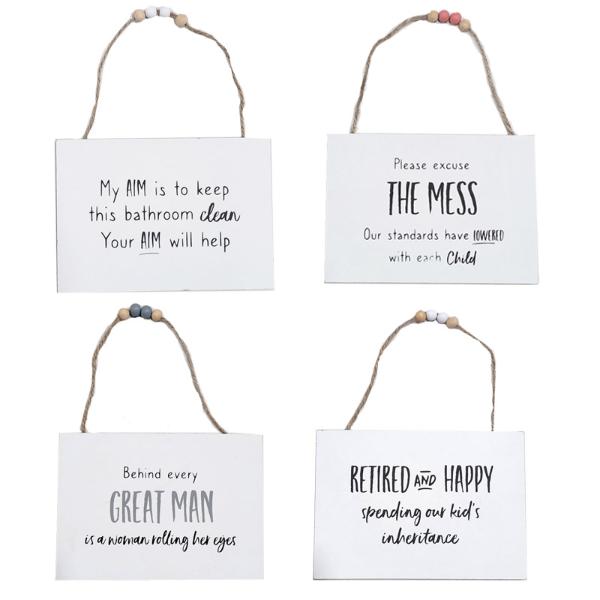 Wooden Plaque - 12cm x 17cm