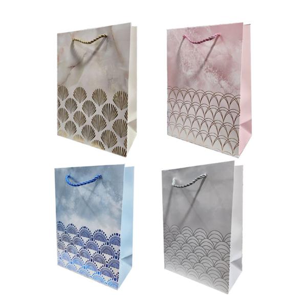 Glitter Seashells Glitter Gift Bag - 31cm x 40cm x 12cm