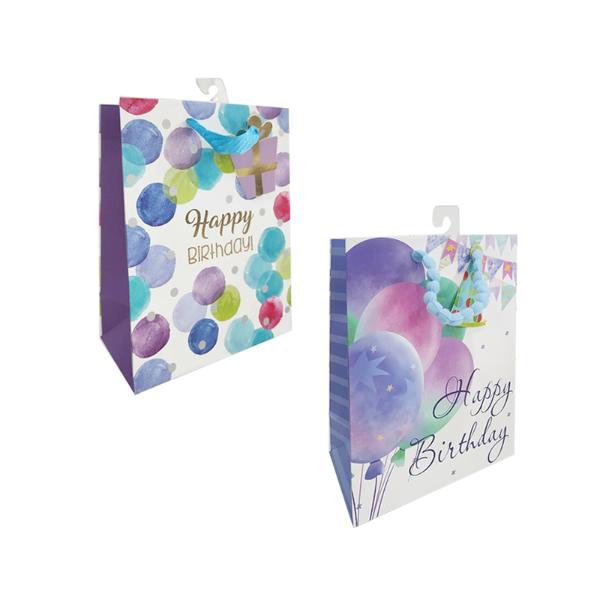 Birthday Balloons Gift Bag - 11.1cm x 13.7cm x 6.2cm