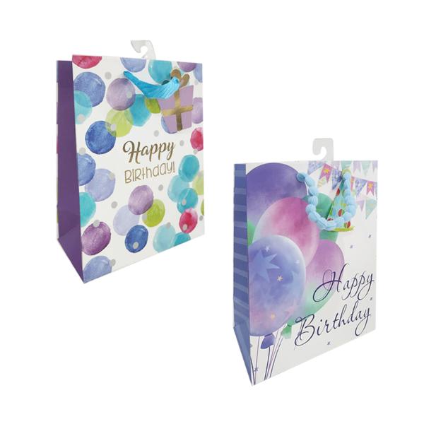 Birthday Balloons Gift Bag - 18cm x 23cm x 10cm