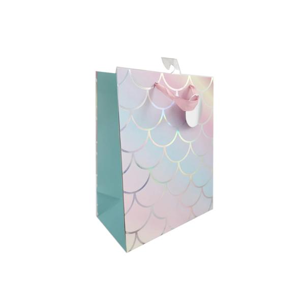 Mermaid Pattern Gift Bag - 11.1cm x 13.7cm x 6.2cm