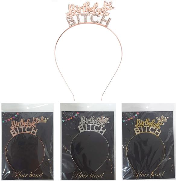 Party Crystal Birthday Bitch Tiara