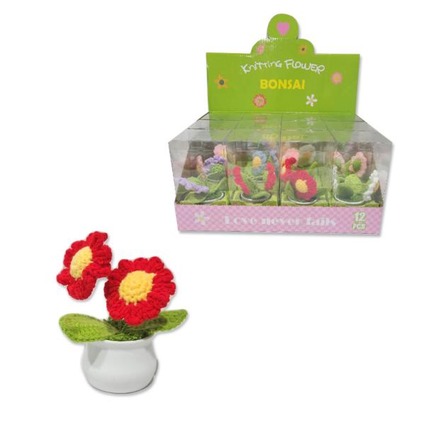 Knitted 2Hd Flower Pot