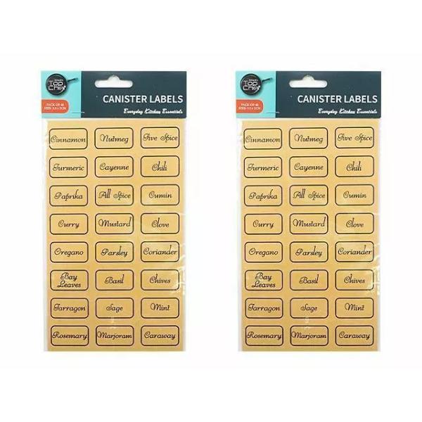 48 Pack Container Jar Labels
