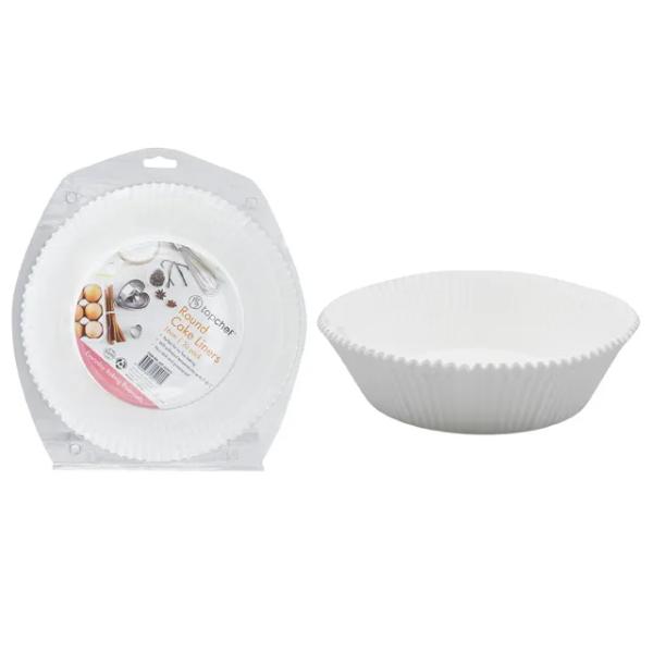 20 Pack White Round Cake Liners