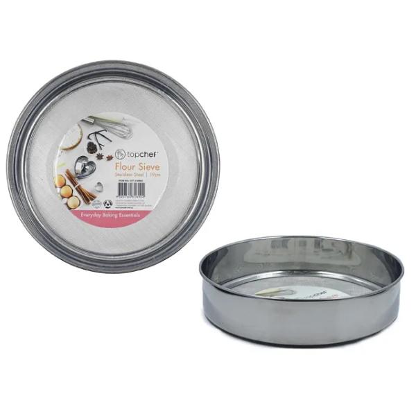Stainless Steel Flour Sieve - 19cm x 4.5cm