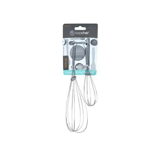 2 Pack Small & Large Whisk - 17cm & 24.5cm