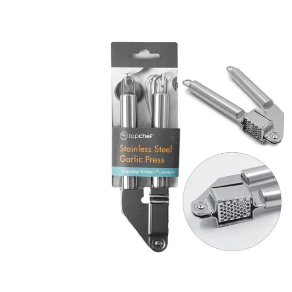 Stainless Steel Garlic Press - 19cm