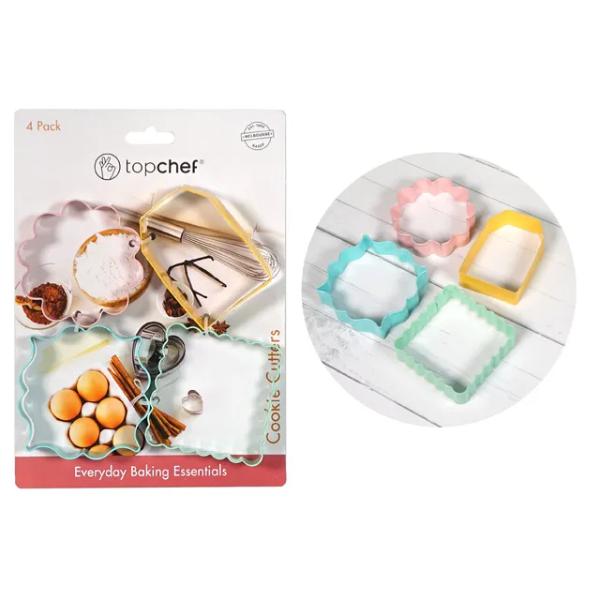 4 Pack Shapes Cookie Cutters