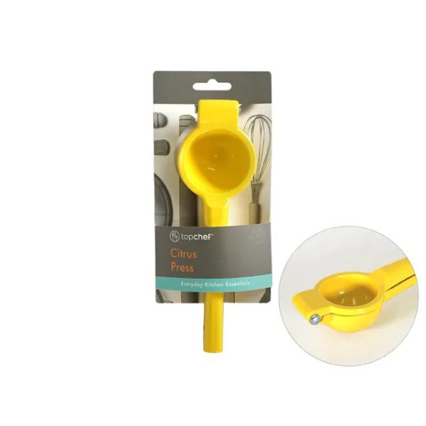 Aluminum Yellow Citrus Squeezer - 20cm x 6cm