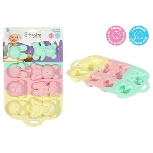 Cotton Candy Silicone Animal Baking Mould - 29cm x 17.5cm