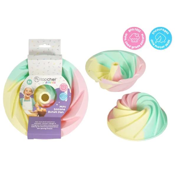 Cotton Candy Silicone Mini Bundt Baking Pan - 16cm x 6.5cm