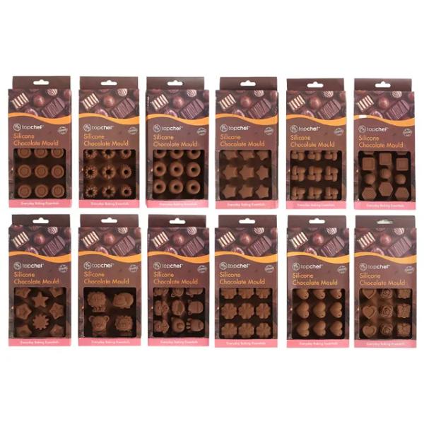 Assorted Shape Chocolate Moulds - 21cm x 10cm x 1cm