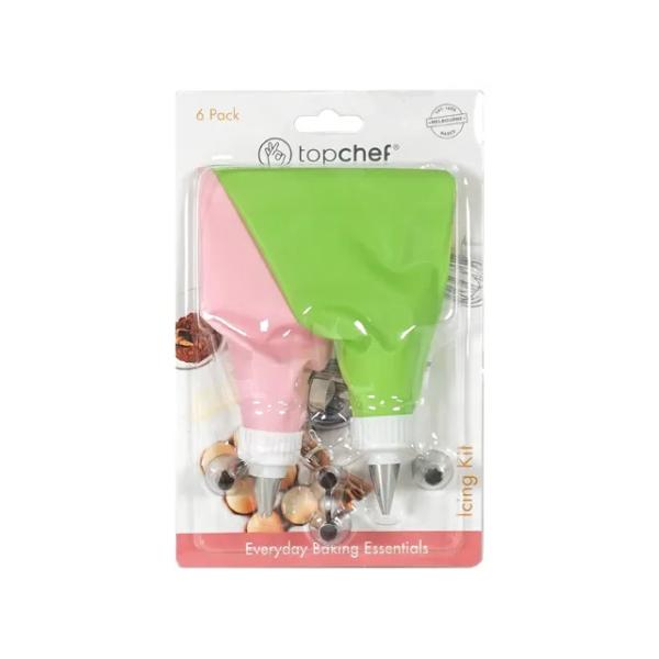 6 Pack White Nozzle Icing Kit