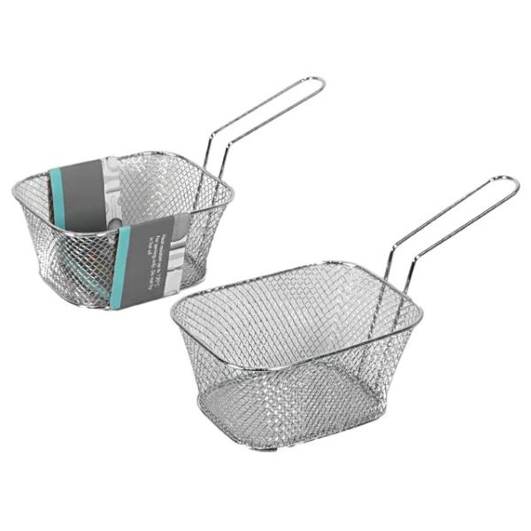 Silver Chip Serving Basket - 14.5cm x 10cm