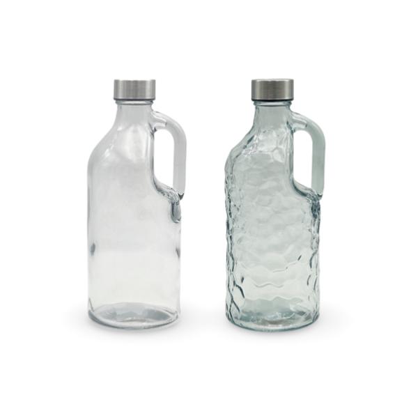 Clear Glass Bottle With Handle - 1L