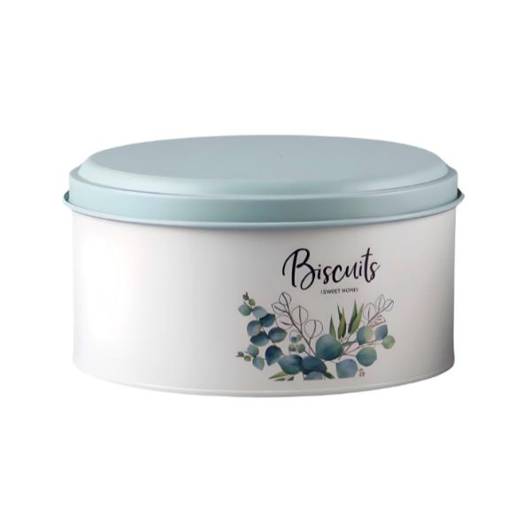 Eucalyptus Metal Biscuits Storage - 24.8cm x 13cm