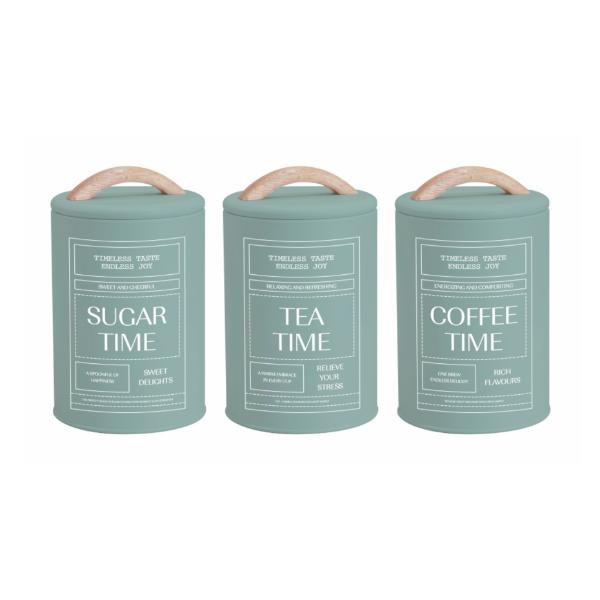 Sage Green Metal Storage - 11cm x 19cm