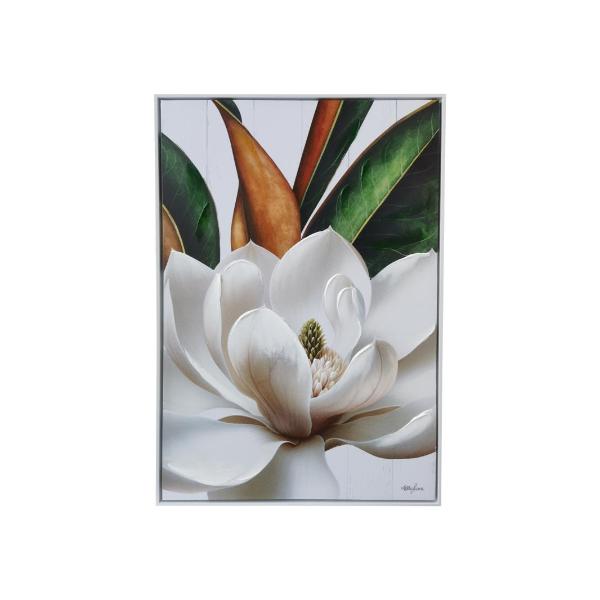 Magnolia Percent Oil Touch Up By Kelly Lane Framed Canvas - 60cm x 90cm