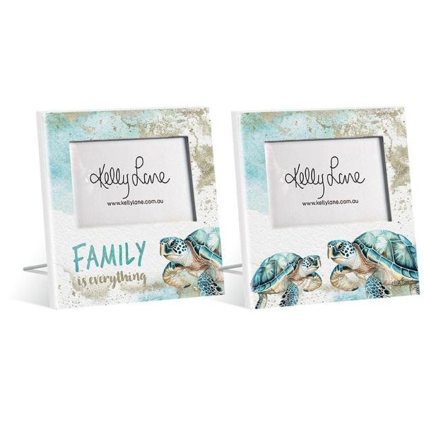Aqua Turtle Kelly Lane Photo Frame - 20cm x 20cm
