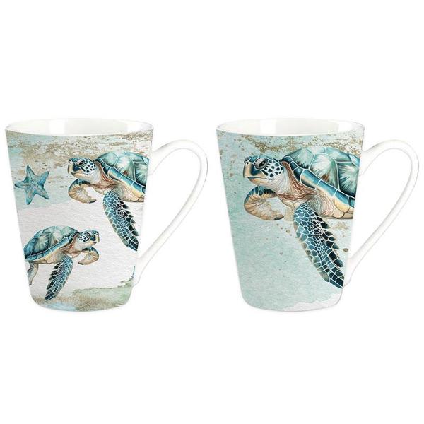 Kelly Lane With Turtle Design Latte Mug - 350ml