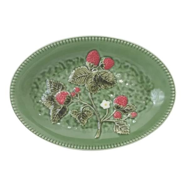 Green Fraise Ceramic Platter - 24cm x 35cm