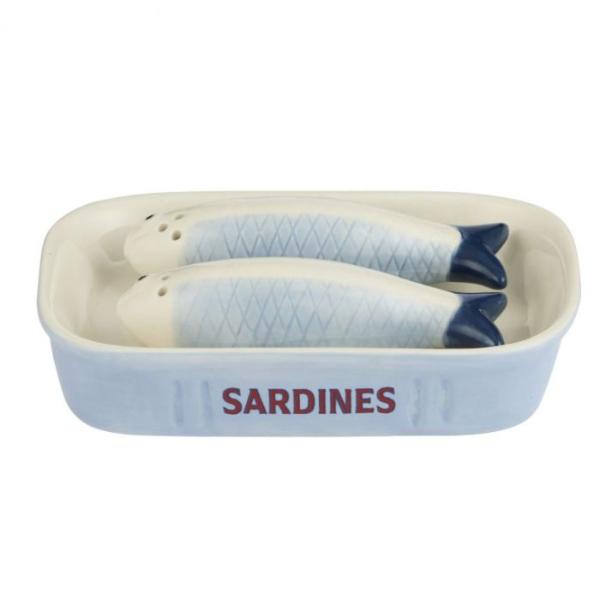 3 Pack Sardine Salt & Pepper Shaker Set
