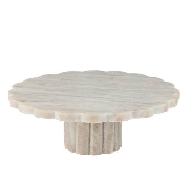 Rae Marble Beige Cake Stand - 30cm x 10cm