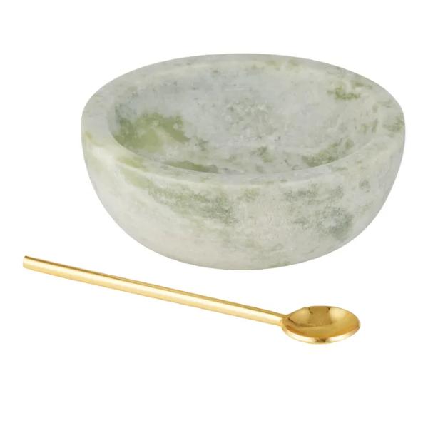 2 Pack Neo Marble Green Bowl Set - 10cm x 4cm