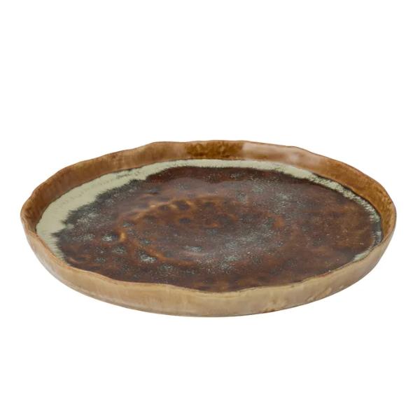 Mia Ceramic Toffee Platter - 32.5cm x 31.5cm