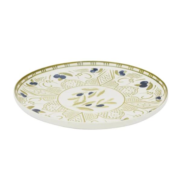 Olive Oamra Ceramic Platter - 33cm x 3cm