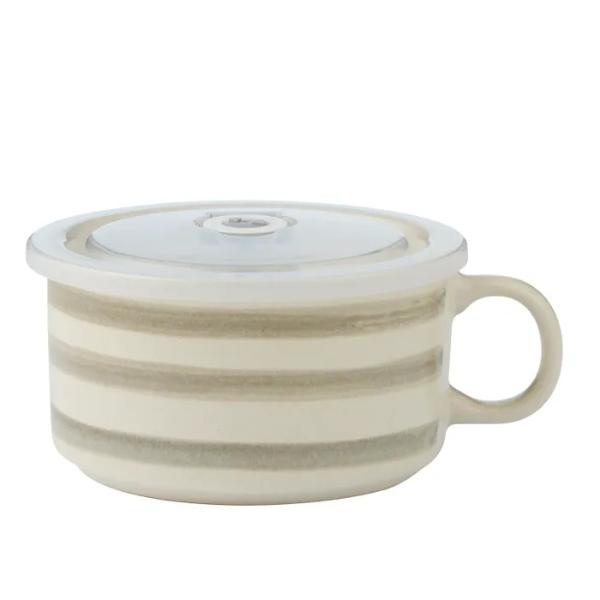 Homey Olive Travel Soup Mug - 13.5cm x 6.5cm