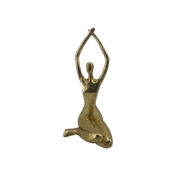 Gold Lady With Arms Up - 31cm