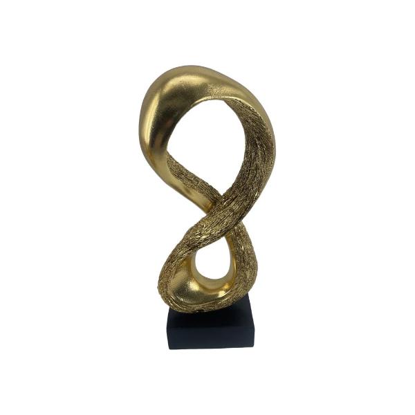 Gold Decor Piece On Base - 29cm