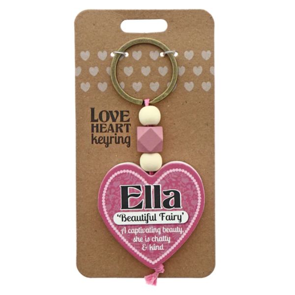Love Heart Ella Keyring