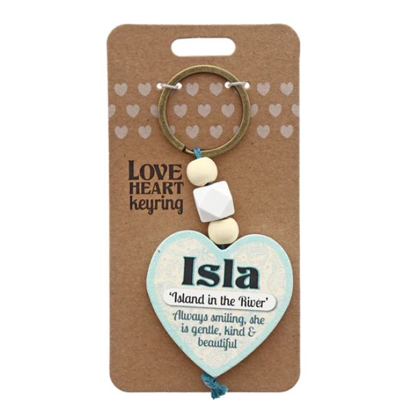 Love Heart Isla Keyring