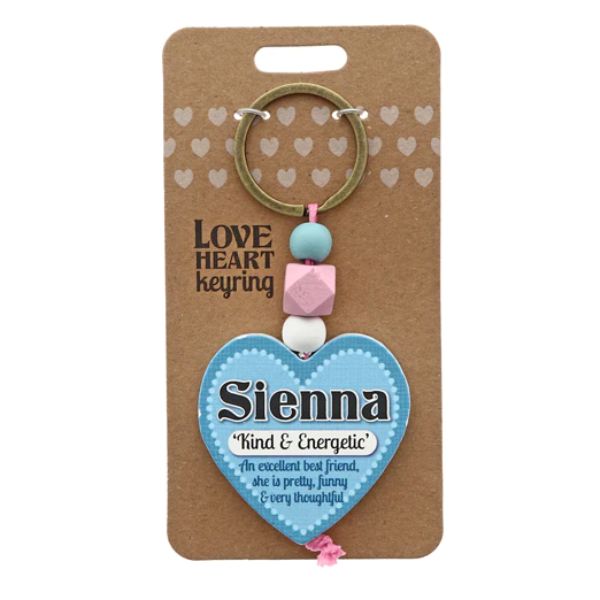 Love Heart Sienna Keyring